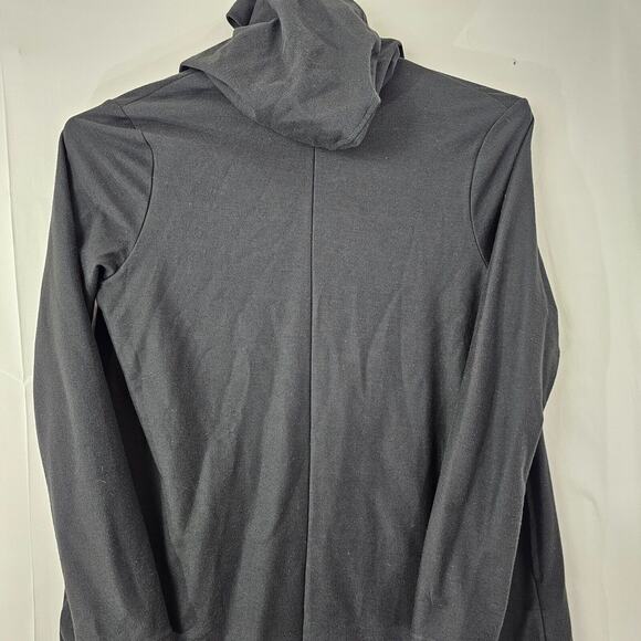 Topman Sweater Unisex Wrap Poncho Charcoal Gray Cotton Adult Medium Black NEW - Picture 6 of 11